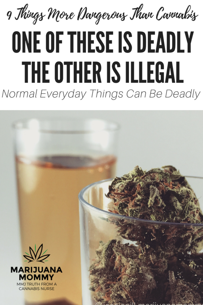 How dangerous is cannabis? Is marijuana harmful? Sure there are risks of use, but weed isn't deadly. Alcohol kills 88,000 people a year. Cannabis has never killed anyone. Compare pot to these 9 ordinary-but deadly-things. And some of these you use EVERY DAY. 
