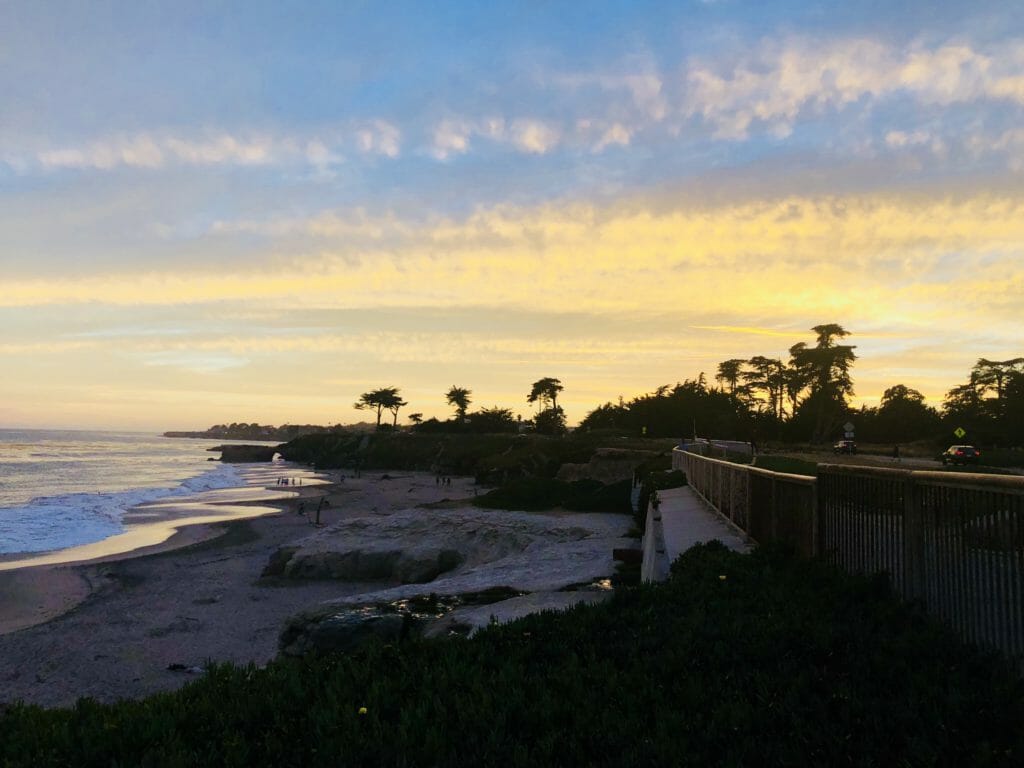 sunset in santa cruz - cannabis tourism 