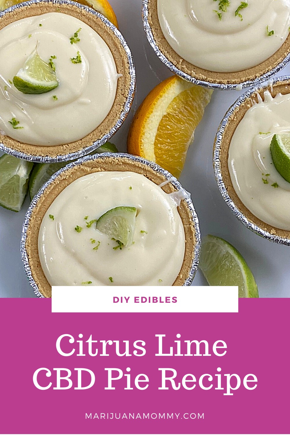 How to Make Citrus Lime CBD Pies (No-Bake Edible Recipe)